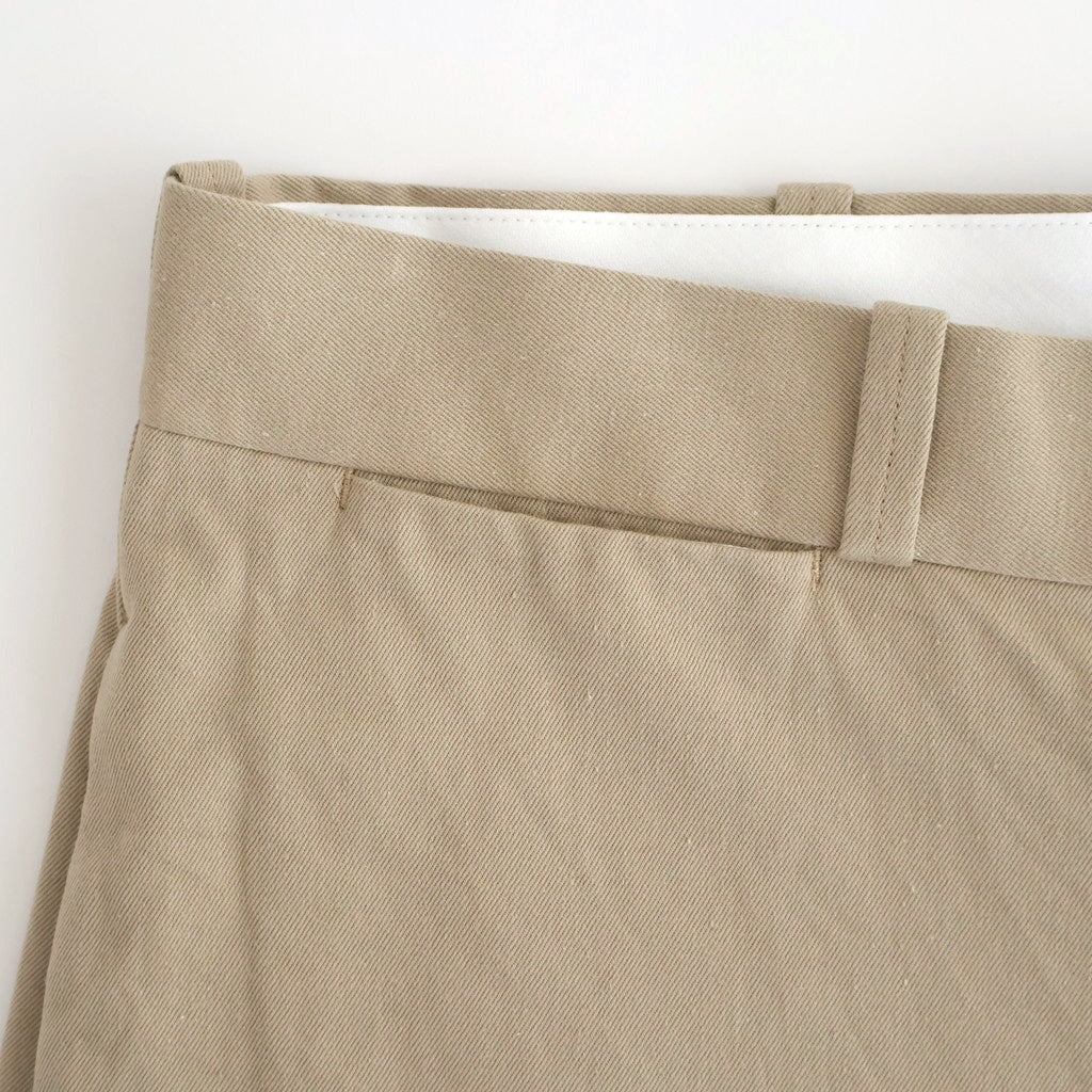 Chino Trousers - Wide Straight #KHAKI [11052601]
