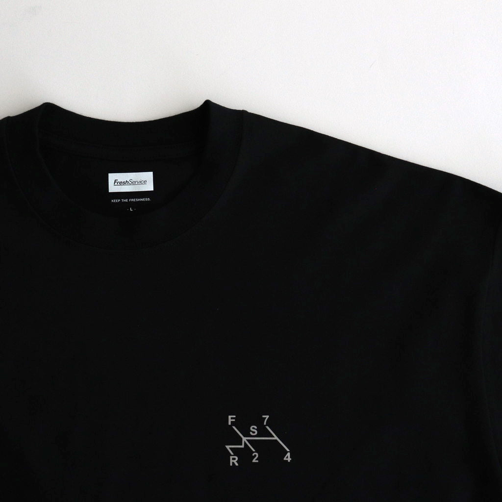 CORPORATE PRINTED S/S TEE “GEAR” #BLACK [FSC243-70116]