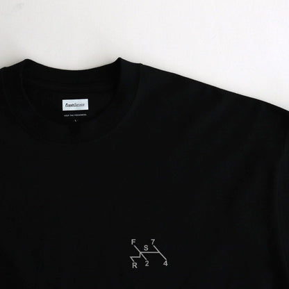 CORPORATE PRINTED S/S TEE “GEAR” #BLACK [FSC243-70116]