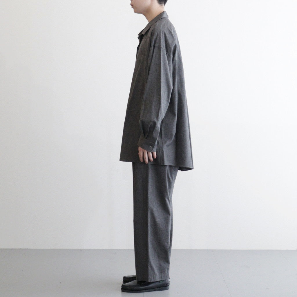 SIDOGRAS Cotton Herringbone Flannel Sleeping Shirt #GRAY [GM254-50044]