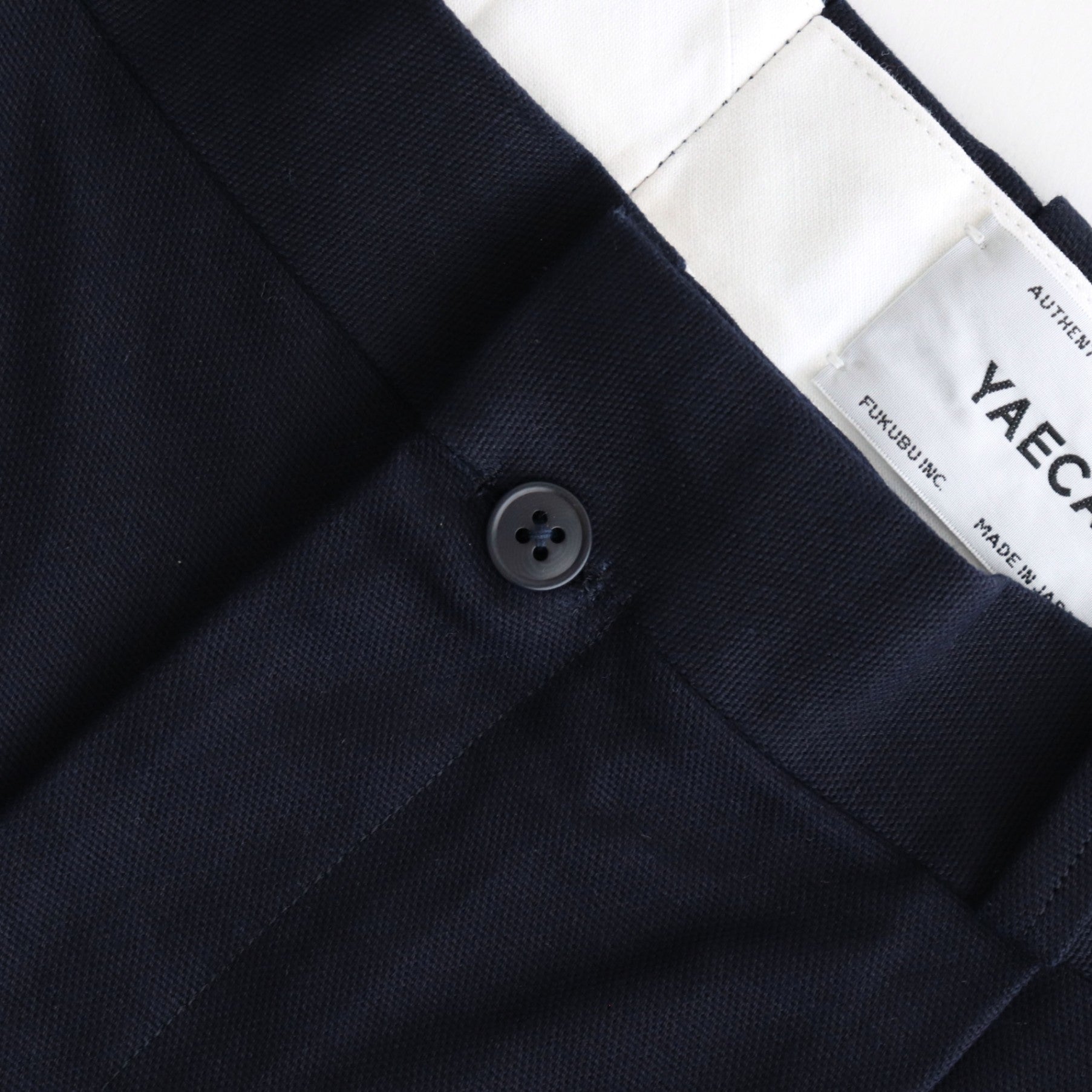 chino tuck straight #navy [15635]