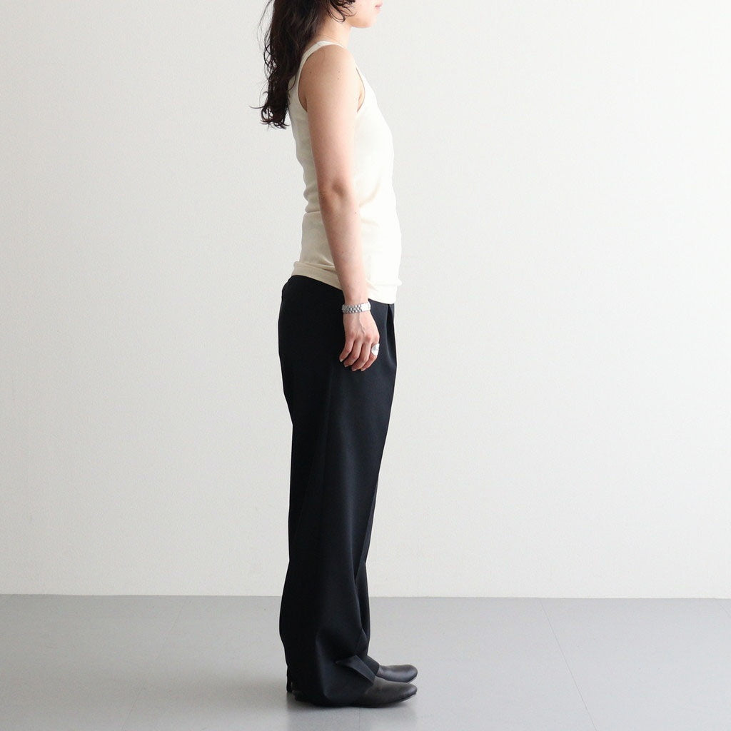 ORGANIC COTTON FINE RIB TANK #IVORY [A26ST03OF]