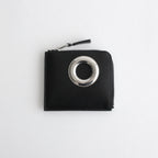 L字型ZIP財布 - SILVER EYELET #BLACK [8Z-Z031-051]