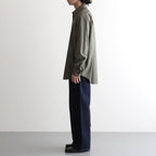 WASHED FINX TWILL SHIRT #DARK OLIVE [A26AS01TN]