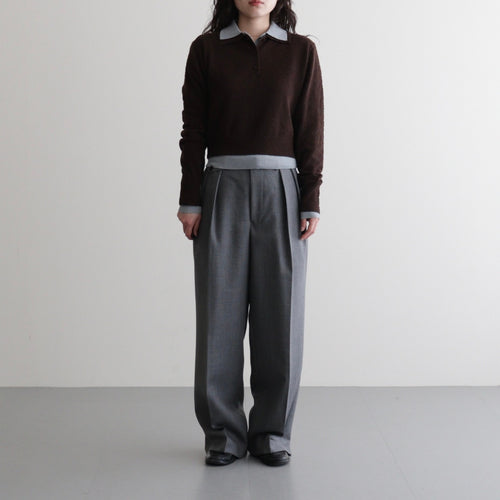 Layered Polo Knit #CHO [12610508]