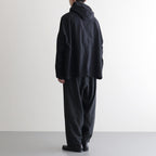 FSHGPT - ウールシーチング ・ ガーメントウォッシュ イージーパンツ #91 Dark Grey top [SN_FR1604PF]