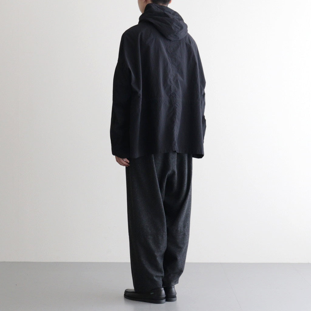 FSHGPT - ウールシーチング ・ ガーメントウォッシュ イージーパンツ #91 Dark Grey top [SN_FR1604PF]