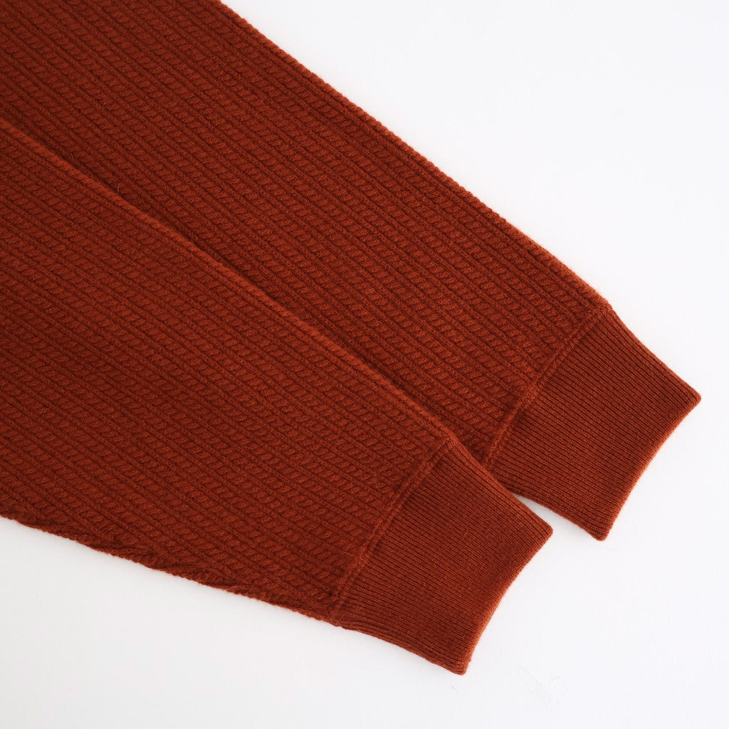 Women's Cable C/N Cardigan #BRICK [2503-021]