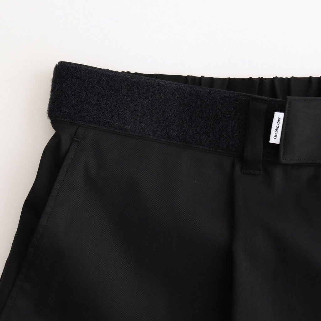Solotex Twill Wide Chef Shorts #BLACK [GM251-40328B]