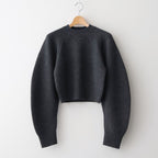 Wool 100% Raglan Knit #C/GRY [12520520]