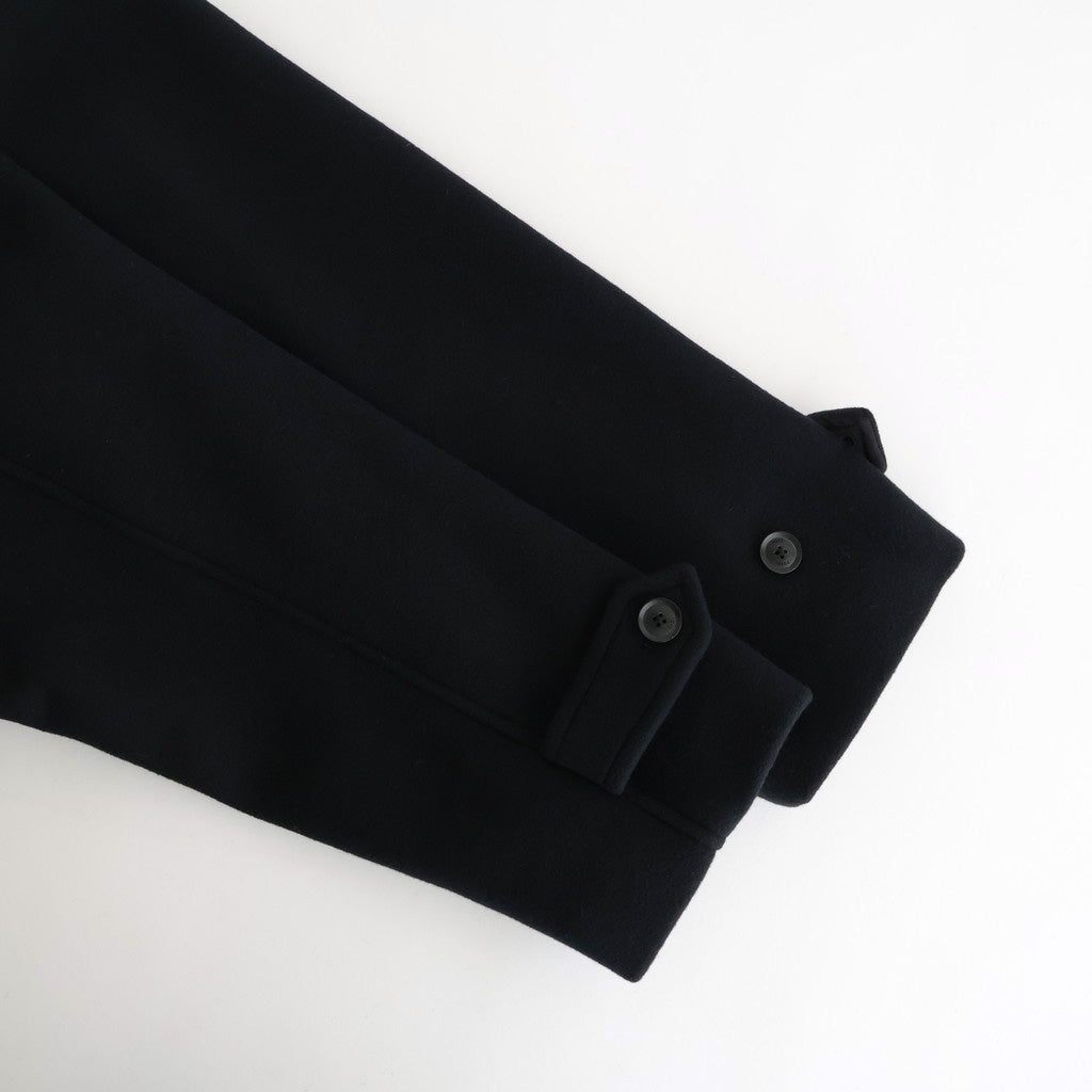 Melton Big Balmaccan Coat #BLACK [YK25FW01033C]