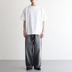 Selvage Denim Two Tuck Pants #BLACK_LIGHT FADE [GU253-40061LB]