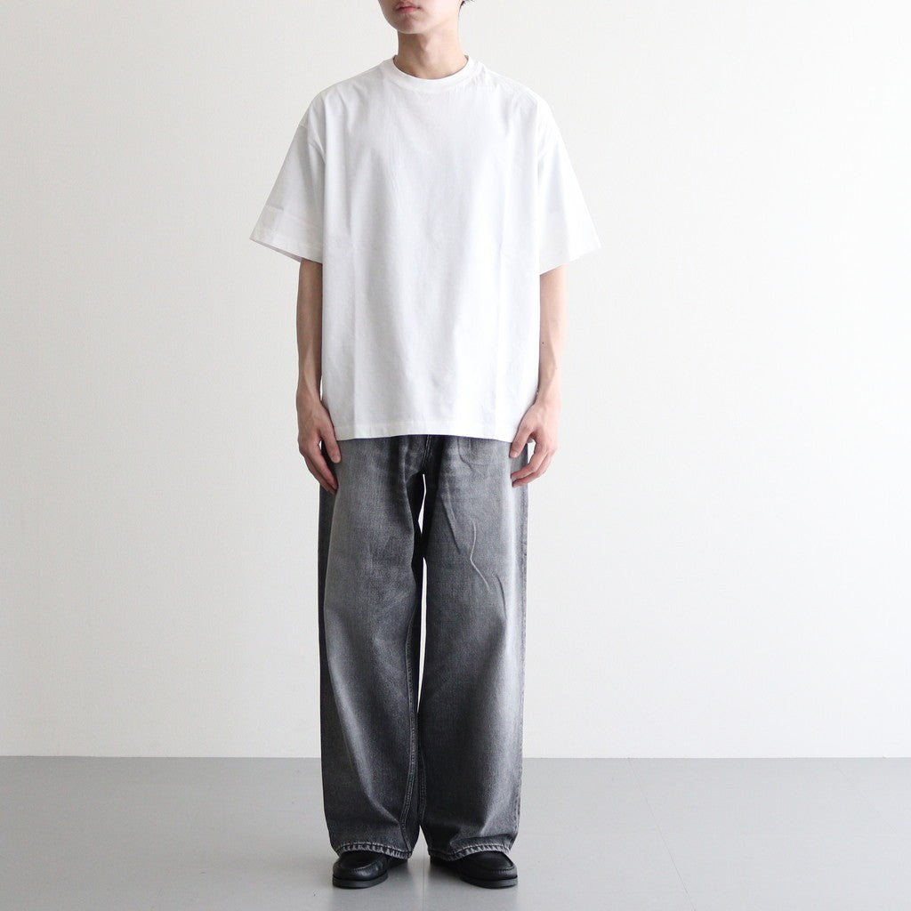 Selvage Denim Two Tuck Pants #BLACK_LIGHT FADE [GU253-40061LB]