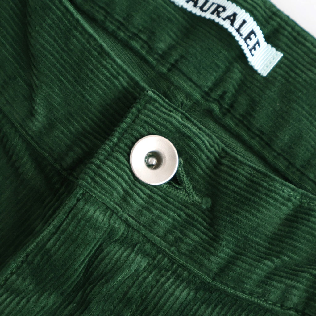 PIGMENT DYED FINX CORDUROY WIDE 5P PANTS #FOREST GREEN [A25AP02FC]