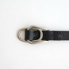 Double Buckel Leather Belt #BLACK [YK26SS01262A]