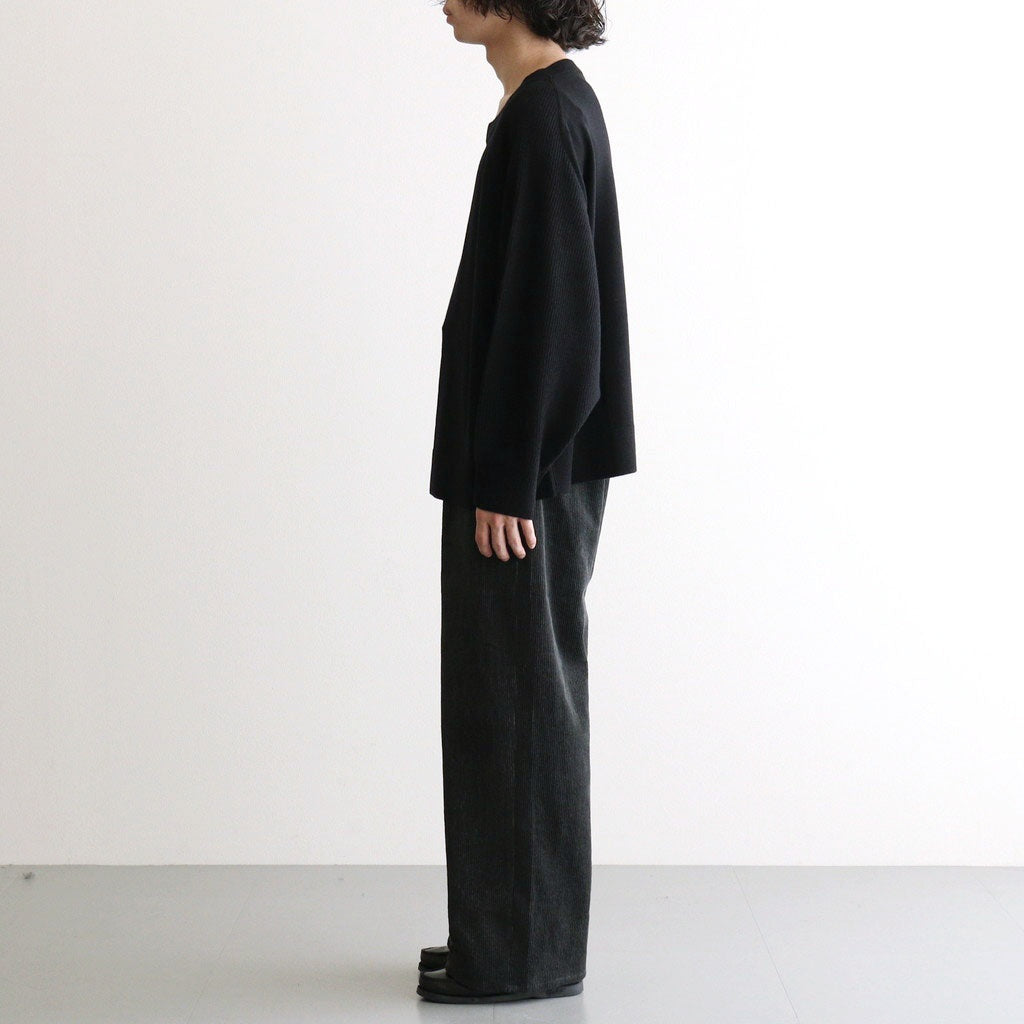 MERINO WOOL PULLOVER #BLACK [N0051]