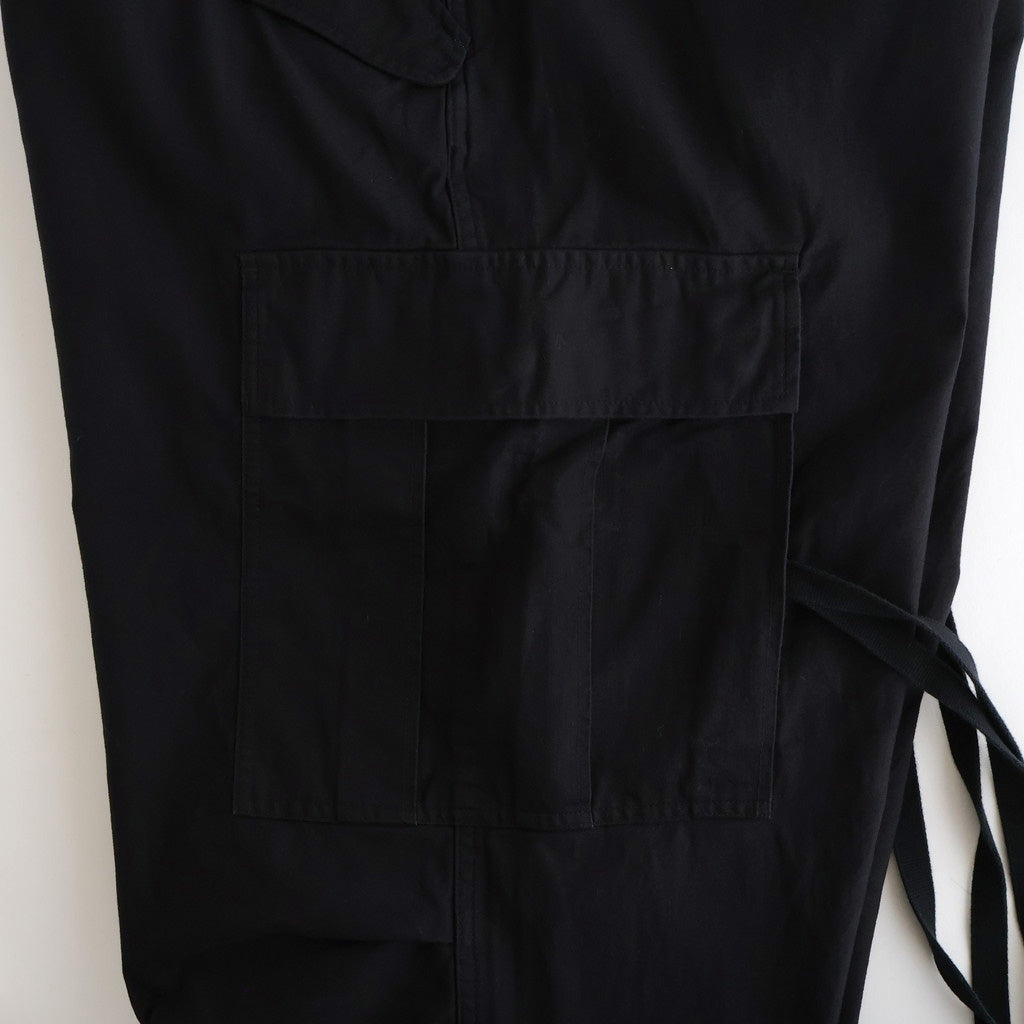 BACK SATEEN FIELD PANTS #BLACK [FSC253-40145]