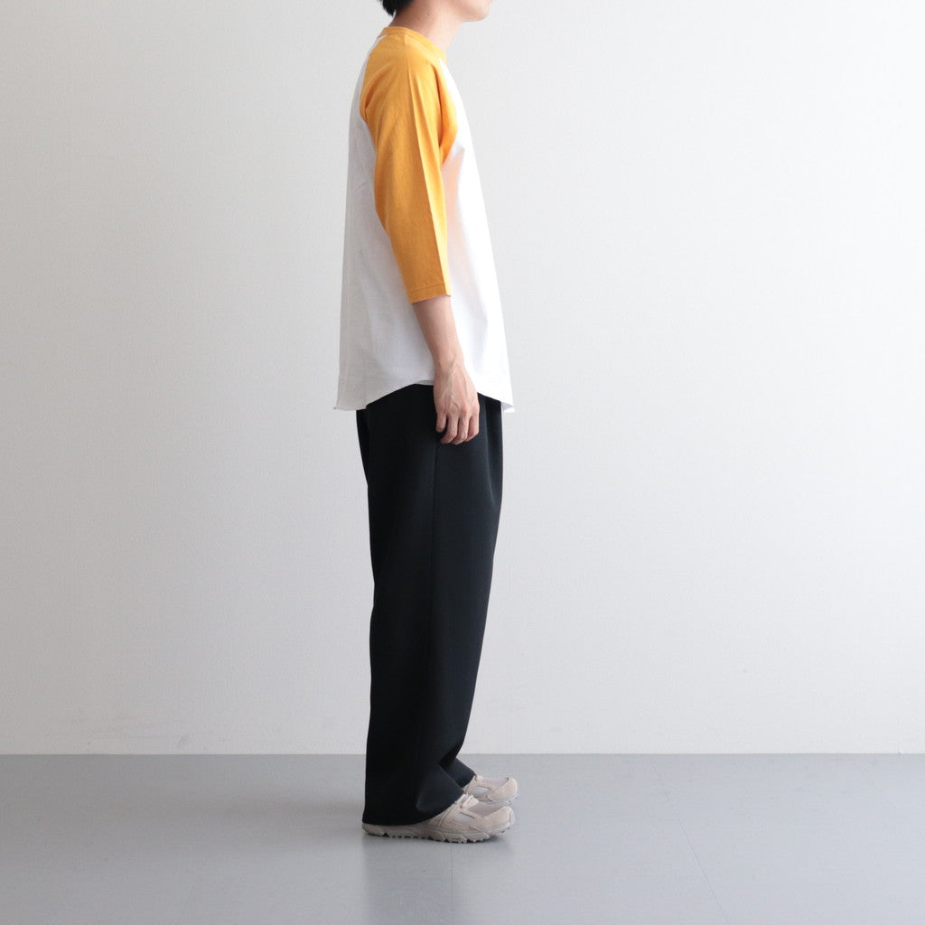 Raglan Sleeve Tee #WHITE×YELLOW [TP233-70035]