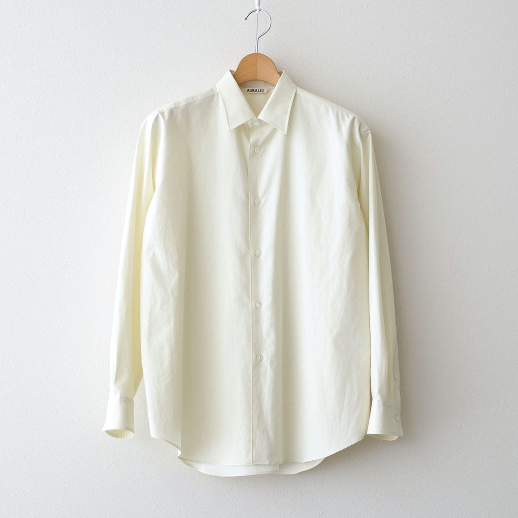 WASHED FINX TWILL SHIRT #VANILLA [A26SS04TN]