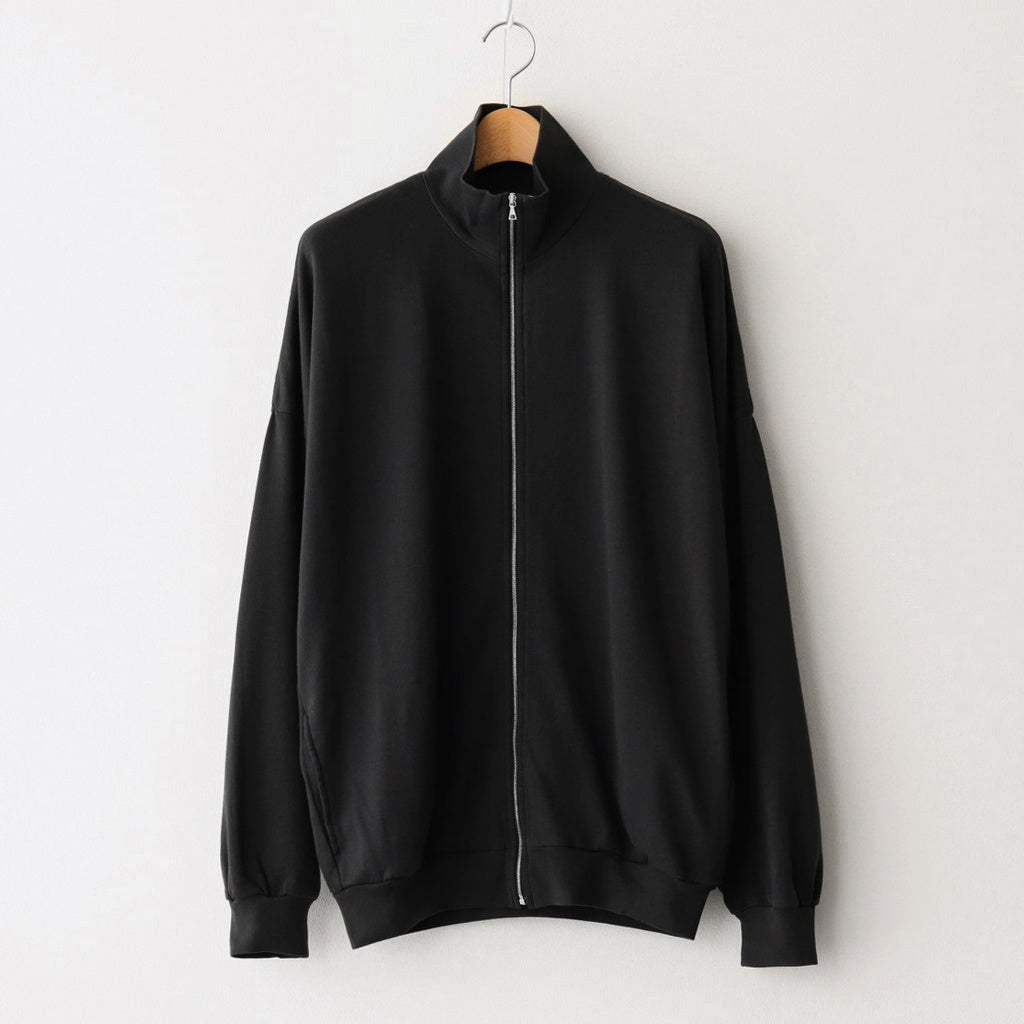 SUPER HIGH GAUGE SWEAT ZIP CARDIGAN #BLACK [A25SC02CU]