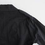 GARMENT-DYED TEXTURED CHINO COAT #BLACK [A26SC01MC]