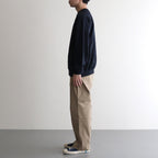 AZUMA Terry Crew Neck Sweat #NAVY [GU251-70195B]