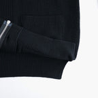 BATONER ウール梳毛片畔 Vネックカーディガン #NAVY [HR-N002-051]
