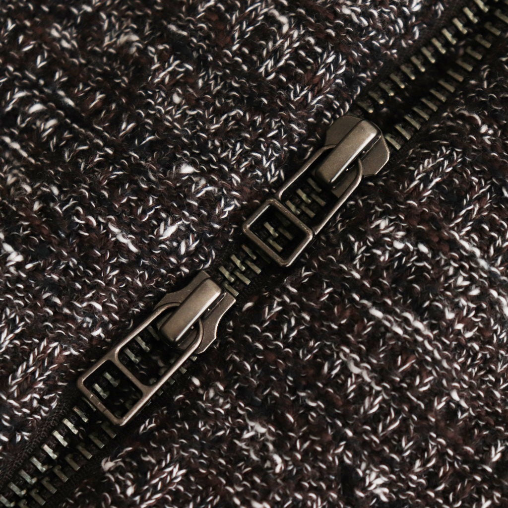 Links Zip Up Vest #Brown [2501-017]