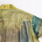 LANDSCAPE PRINTED OPEN COLLAR SHIRT #YELLOW [YK25SS0933SH]