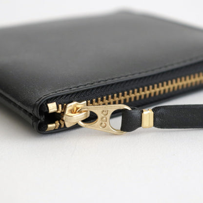 L-shaped ZIP wallet - CLASSIC LEATHER LINE #BLACK [8Z-D003-051]