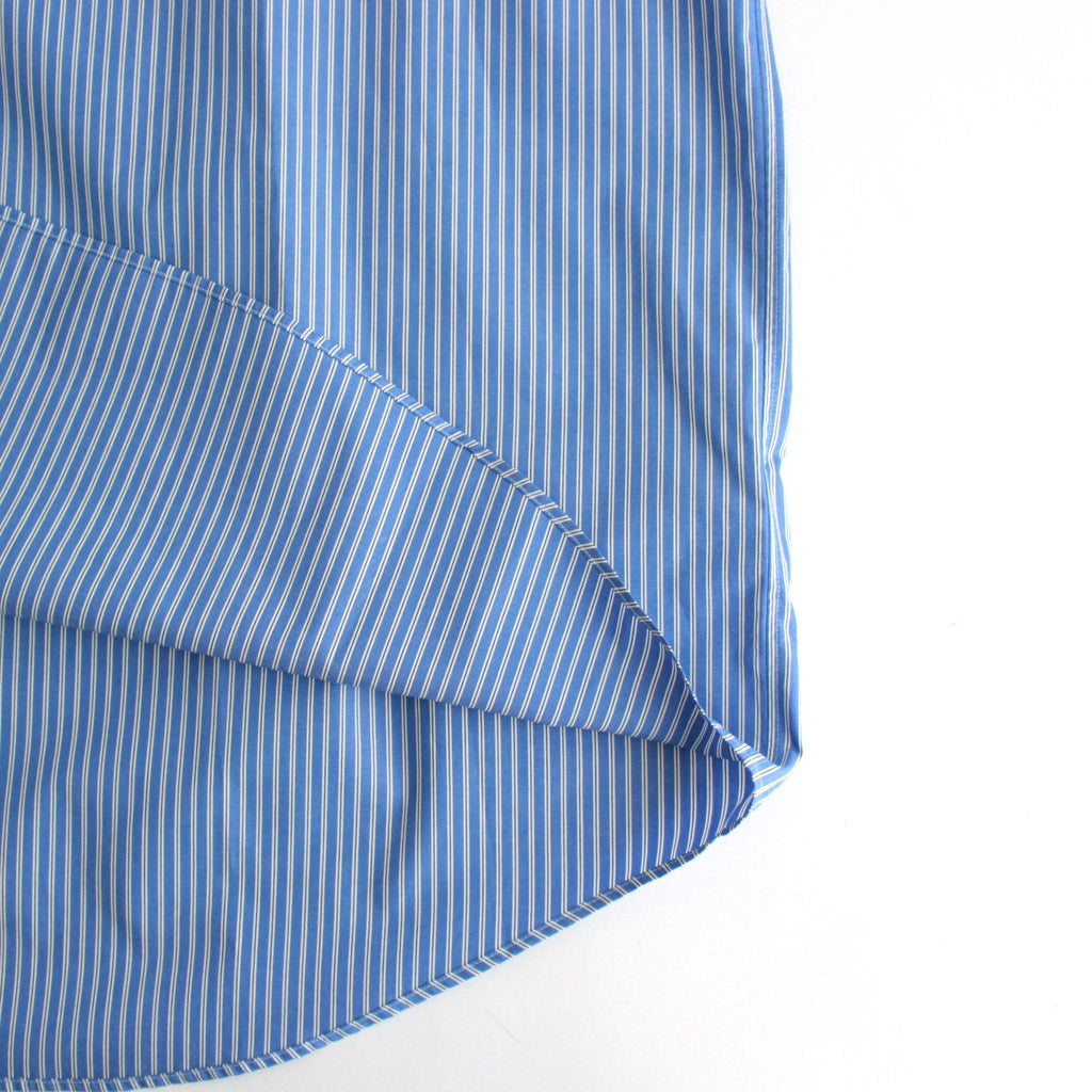 SIDOGRAS S/S Oversized Regular Collar Shirt #BLUE STRIPE [GM252-50012]
