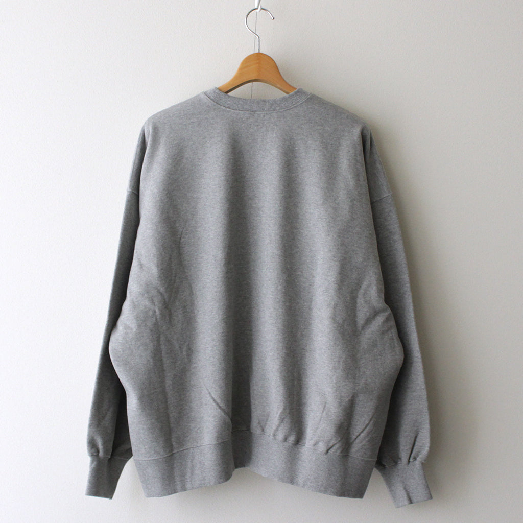 LIGHT OZ CREW NECK SWEAT #HEATHER GRAY [FSW-23-SW_151] – ciacura