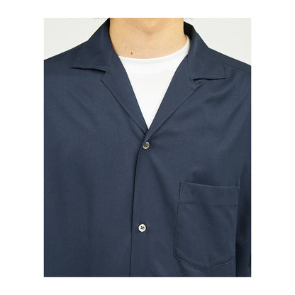 COOLFIBER OPEN COLLAR L/S SHIRT #NAVY [FSC241-50133]