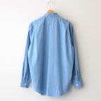 WASHED FINX TWILL SHIRT #BLUE [A25SS01TN]