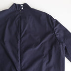 NTNPO｜60/1スーピマコットンタイプライター スタンドカラープルオーバーシャツ #NAVY [S0-NC014PO]