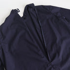 NTNPO｜60/1スーピマコットンタイプライター スタンドカラープルオーバーシャツ #NAVY [S0-NC014PO]