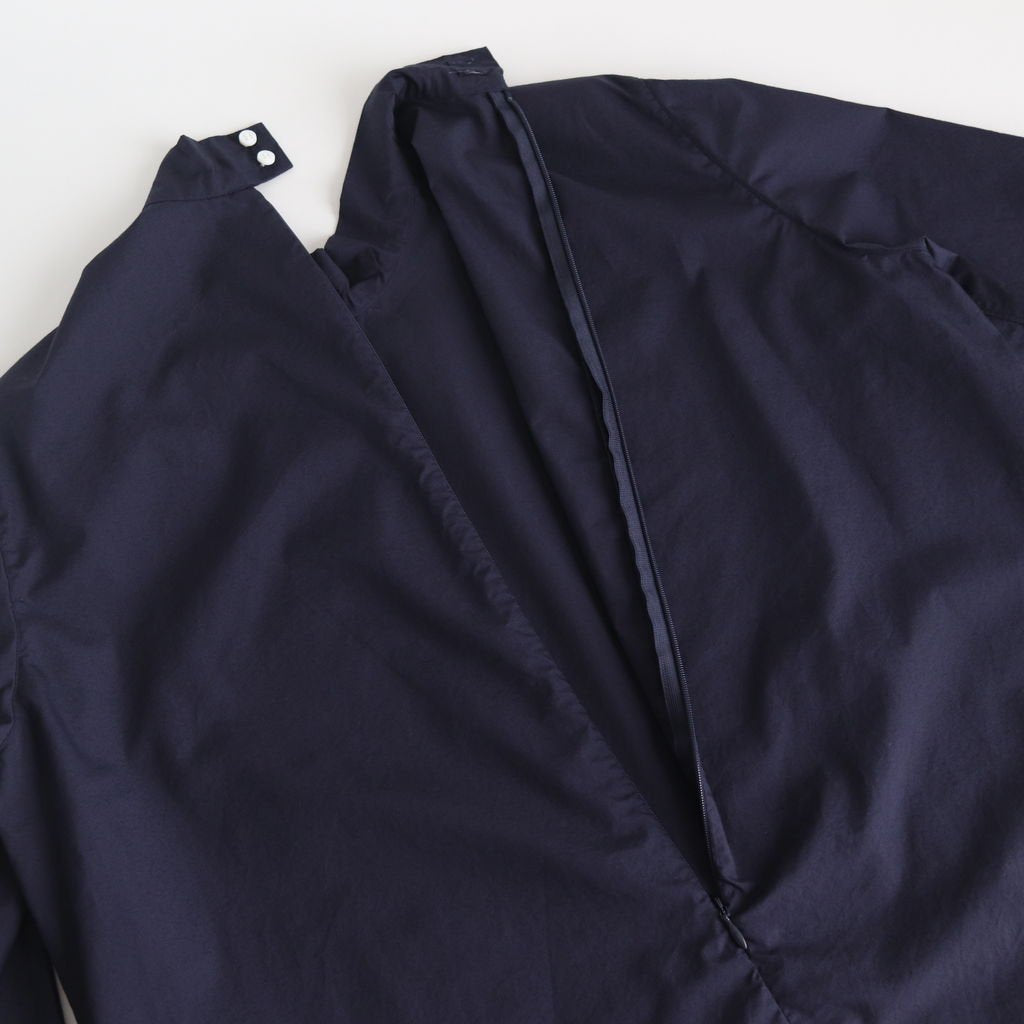 NTNPO｜60/1スーピマコットンタイプライター スタンドカラープルオーバーシャツ #NAVY [S0-NC014PO]