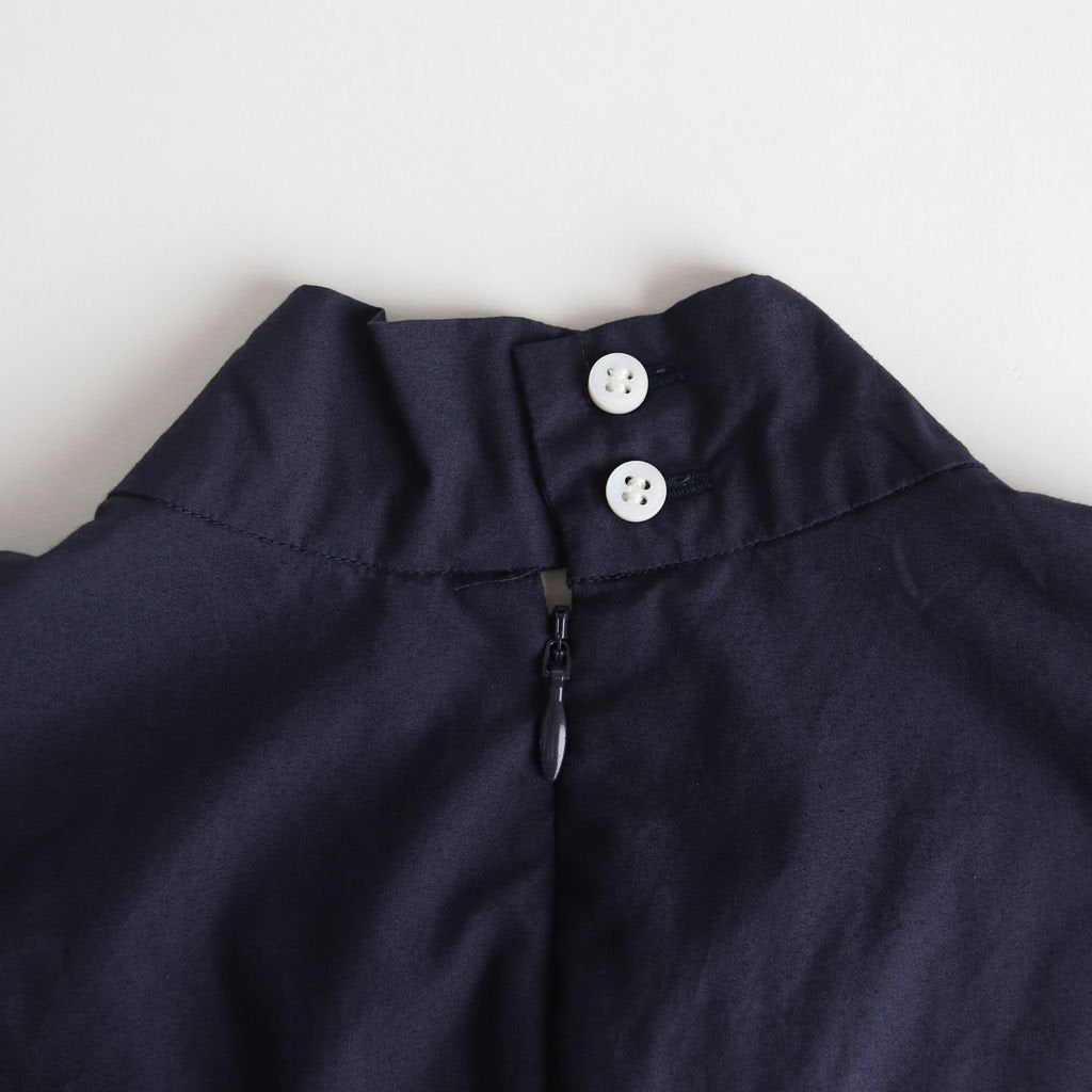 NTNPO｜60/1 Supima Cotton Typewriter Stand Collar Pullover Shirt #NAVY [S0-NC014PO]