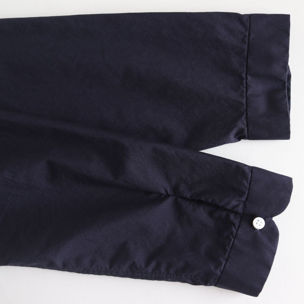 NTNPO｜60/1スーピマコットンタイプライター スタンドカラープルオーバーシャツ #NAVY [S0-NC014PO]