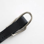 Double Buckel Leather Belt #Black [YK26FW01408A]
