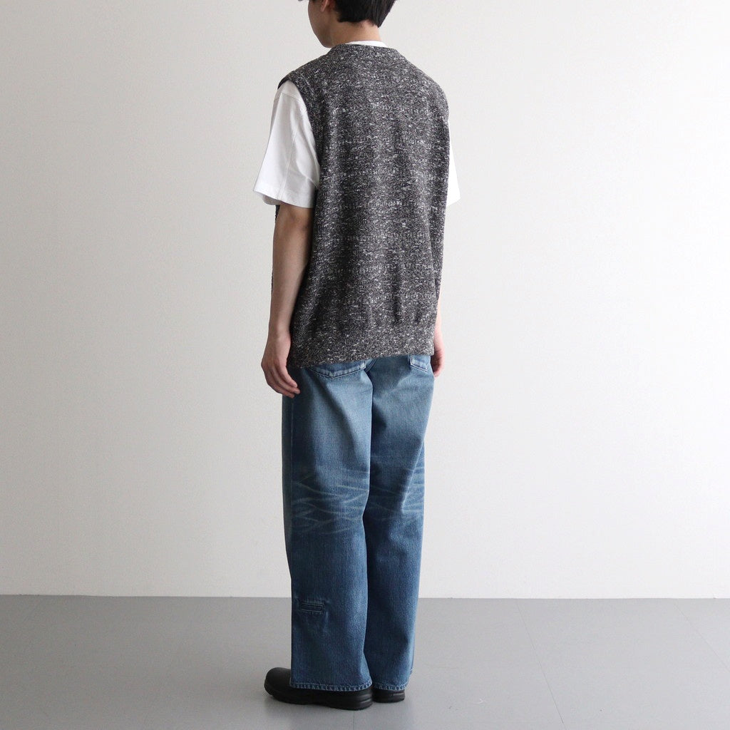 Links Zip Up Vest #Brown [2501-017]