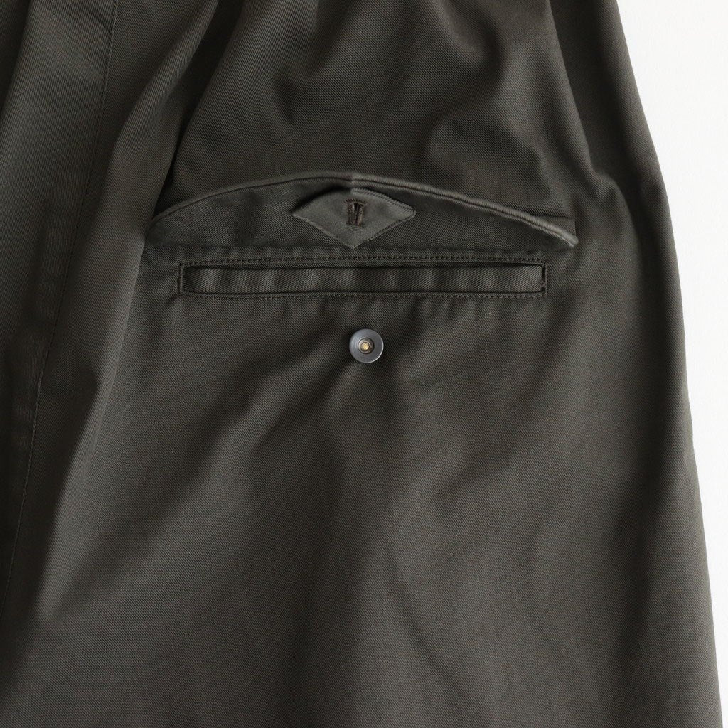 FB1PT - TC・ハイカウントスタンダードチノ テーパードパンツ #84 Olive [SN_FR1201PF]