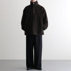Wool Fleece Half Zip Pullover #BROWN [YK25FW01090B]