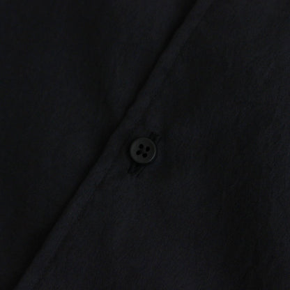 NRCYSH｜マットポリエステル・タイプライター スモールカラーシャツ #BLACK [TA_NC012SF]
