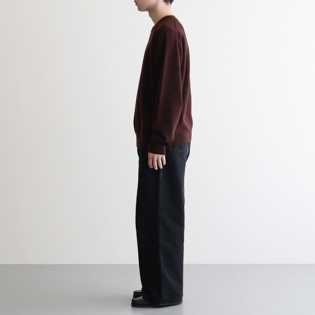 Fine Gauge Crewneck Sweater #BROWN [YK25FW01127S]