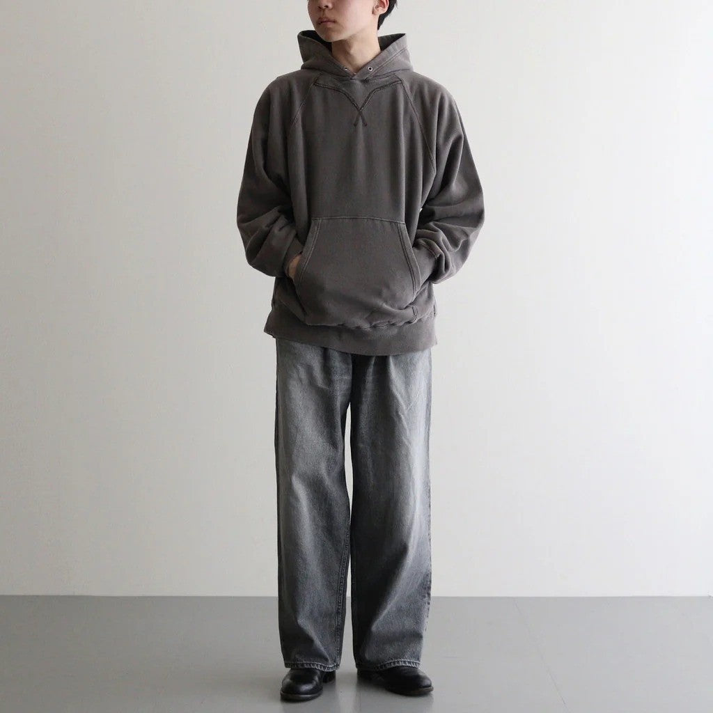 PIGMENT DYE HOODIE #DARK PURPLE [2541000904]