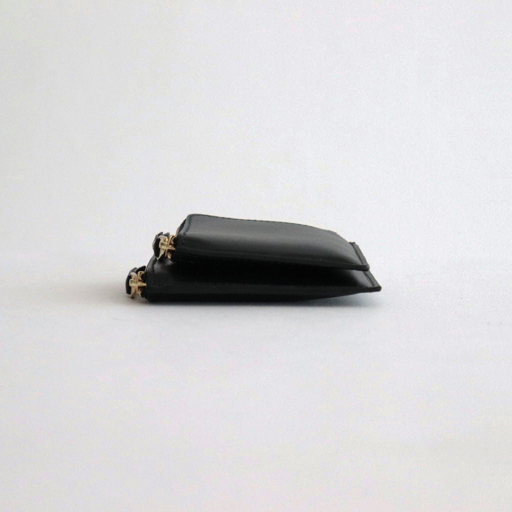 L字型ZIP財布 - OUTSIDE POCKET #BLACK [8Z-X031-051]