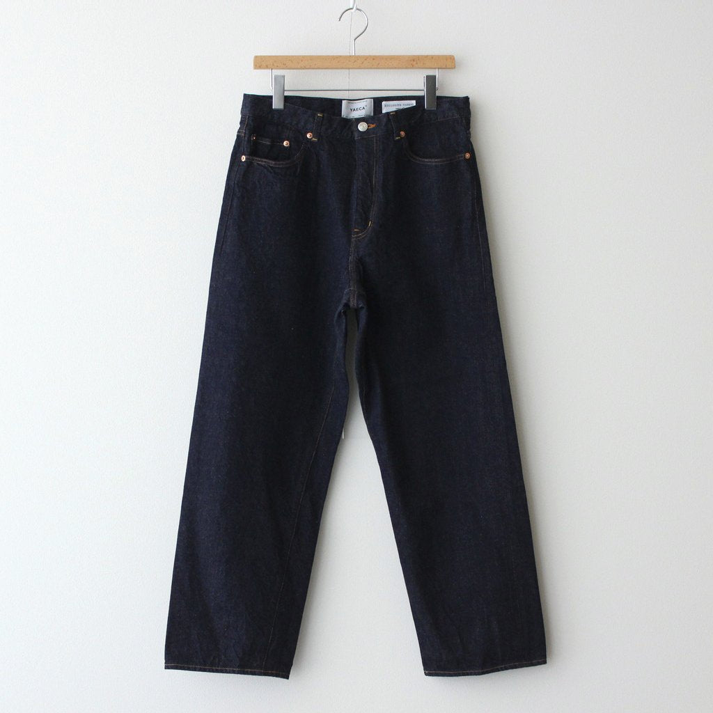 DENIM PANTS WIDE STRAIGHT #INDIGO [13-13WW] _ YAECA | ヤエカ – ciacura