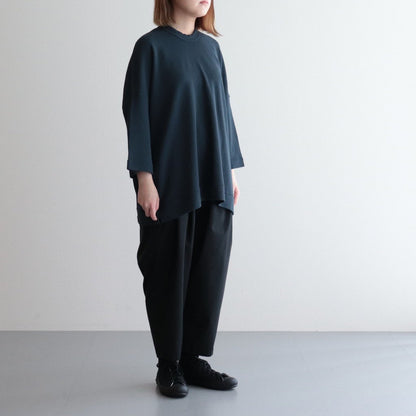 FSSOT | Product dyed 30/-spun polyester waffle crew neck oversize pullover #DARK GRAY [GE_FR1203TF]
