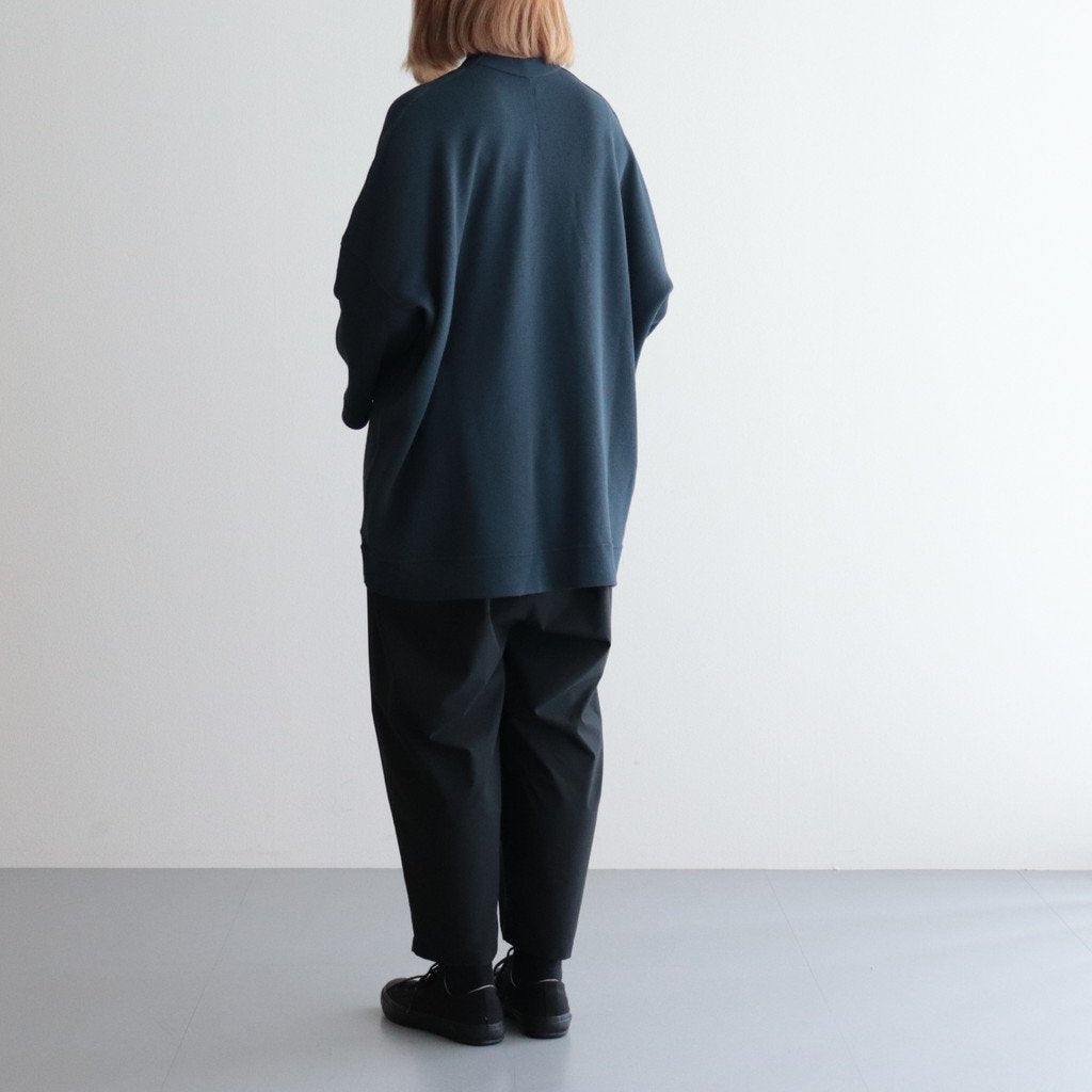 FSSOT | Product dyed 30/-spun polyester waffle crew neck oversize pullover #DARK GRAY [GE_FR1203TF]